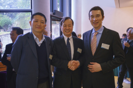 Professor Zhigang Tao, Professor of Economics and Strategy and Director of the Institute for China and Global Development; Professor Eric Chang, Dean of the Faculty of Business and Economics, Chung Hon-Dak Professor in Finance, and Chair of Finance; and Professor John Van Reenen, Professor of Economics and Director of the Centre for Economic Performance, LSE.